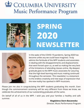 Picture of SPRING 2020 NEWSLETTER
