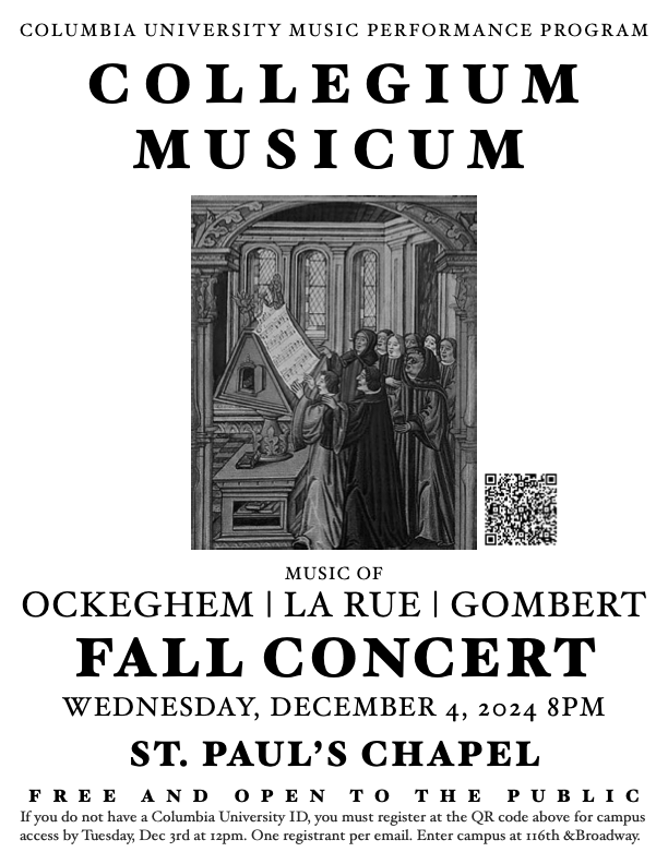 Collegium Music Flyer