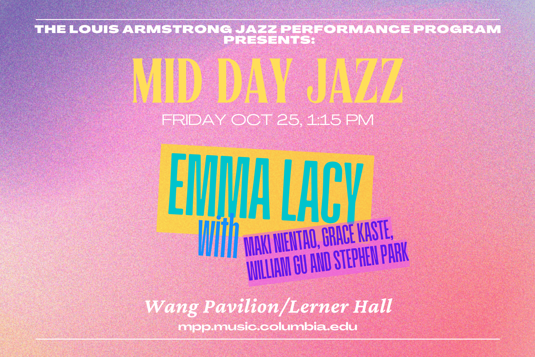 MidDay Jazz 10/25 Poster