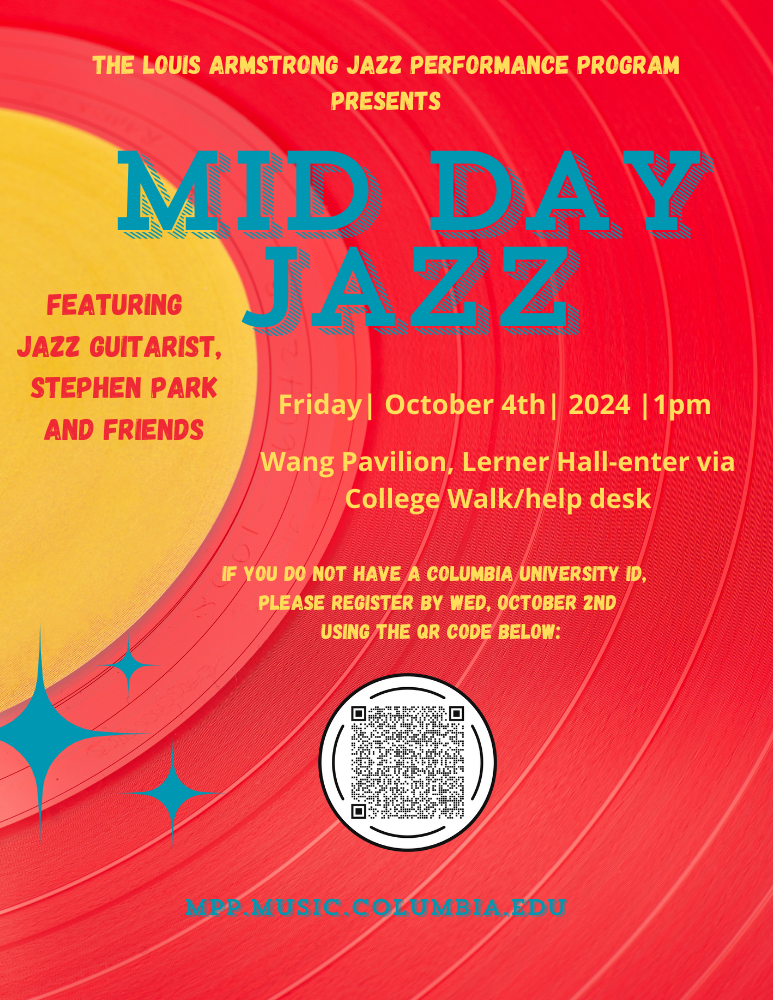 flyer for 10/4 midday jazz
