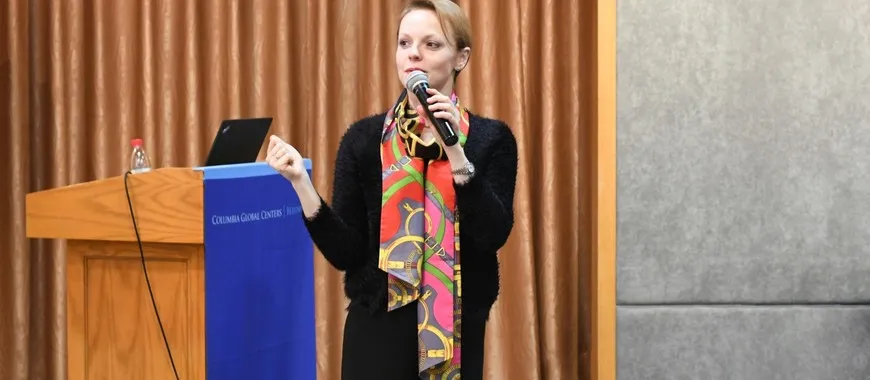 Picture of MAGDALENA STERN-BACZEWSKA visiting THE COLUMBIA GLOBAL CENTERS IN BEIJING