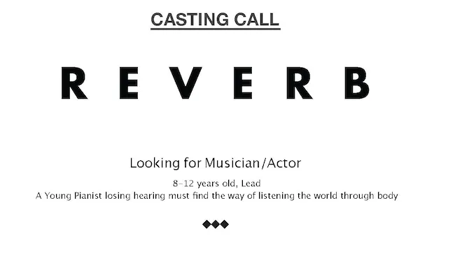 Picture of CASTING CALL FOR SHORT FILM REVERB