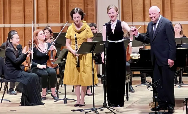 Picture of MAGDALENA STERN-BACZEWSKA PREMIERING CHARLES FOX'S FANTAISIE FOR CLARINET, PIANO, AND ORCHESTRA