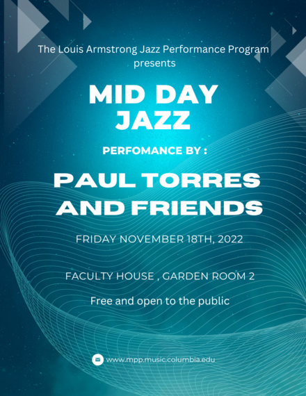 Midday Music @ Faculty House Picture of a flyer for Midday Music @ Faculty House
