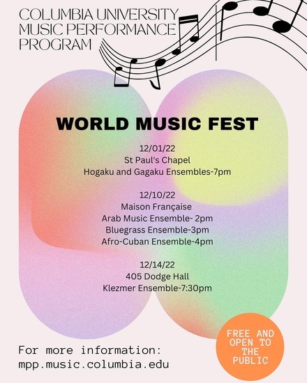 Hogaku and Gagaku Concert @ St Paul's Picture of a flyer for a Hogaku and Gagaku Concert at St Paul's