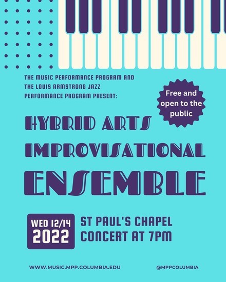 Hybrid Arts Improvisational Ensemble @ St Paul's Picture of a flyer for Hybrid Arts Improvisational Ensemble @ St Paul's