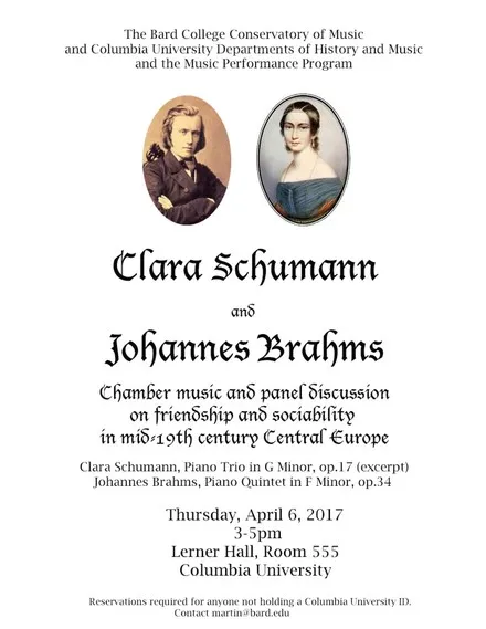 Picture of a flyer for Chamber Music & Panel Discussion