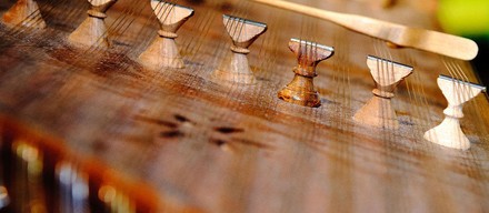 Fall 2017- World Music Ensemble (Afro-Cuban, Bluegrass, Arab) @ Symphony Space Picture of a wooden instrument