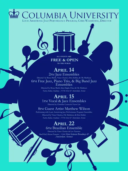 Picture of a flyer for Vocal & Jazz Ensembles