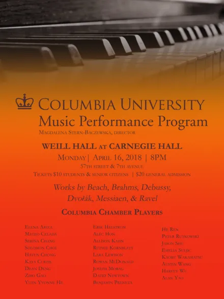 Picture of Columbia University Music Performance program 