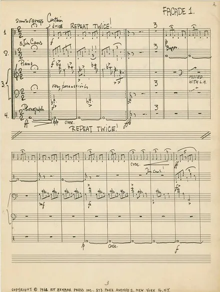 Picture of sheet music