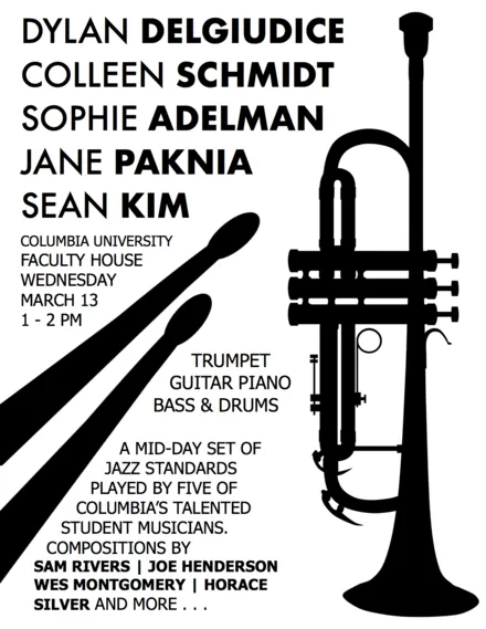 Picture of a flyer for Midday Music @ Faculty House