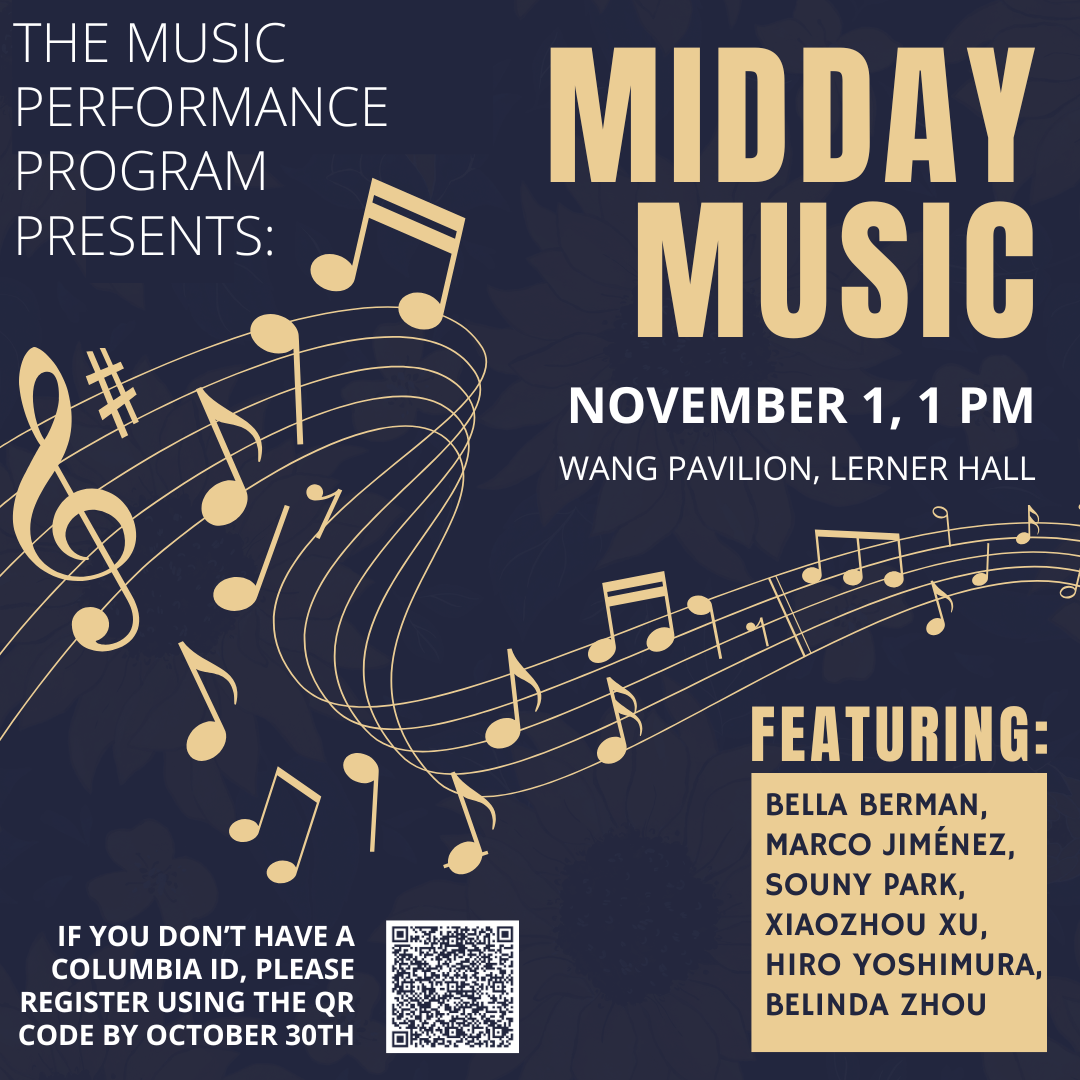 MidDay Music 11/1 Poster