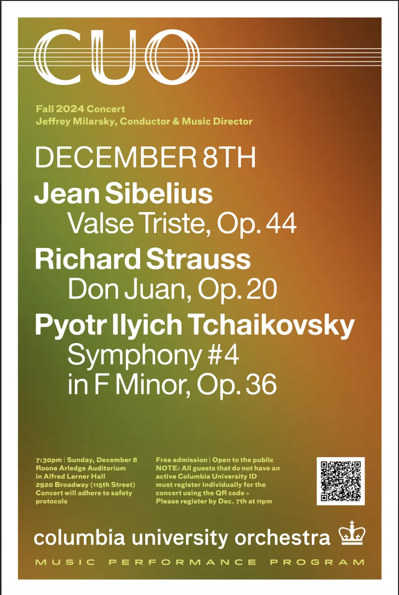 Columbia University Orchestra Poster