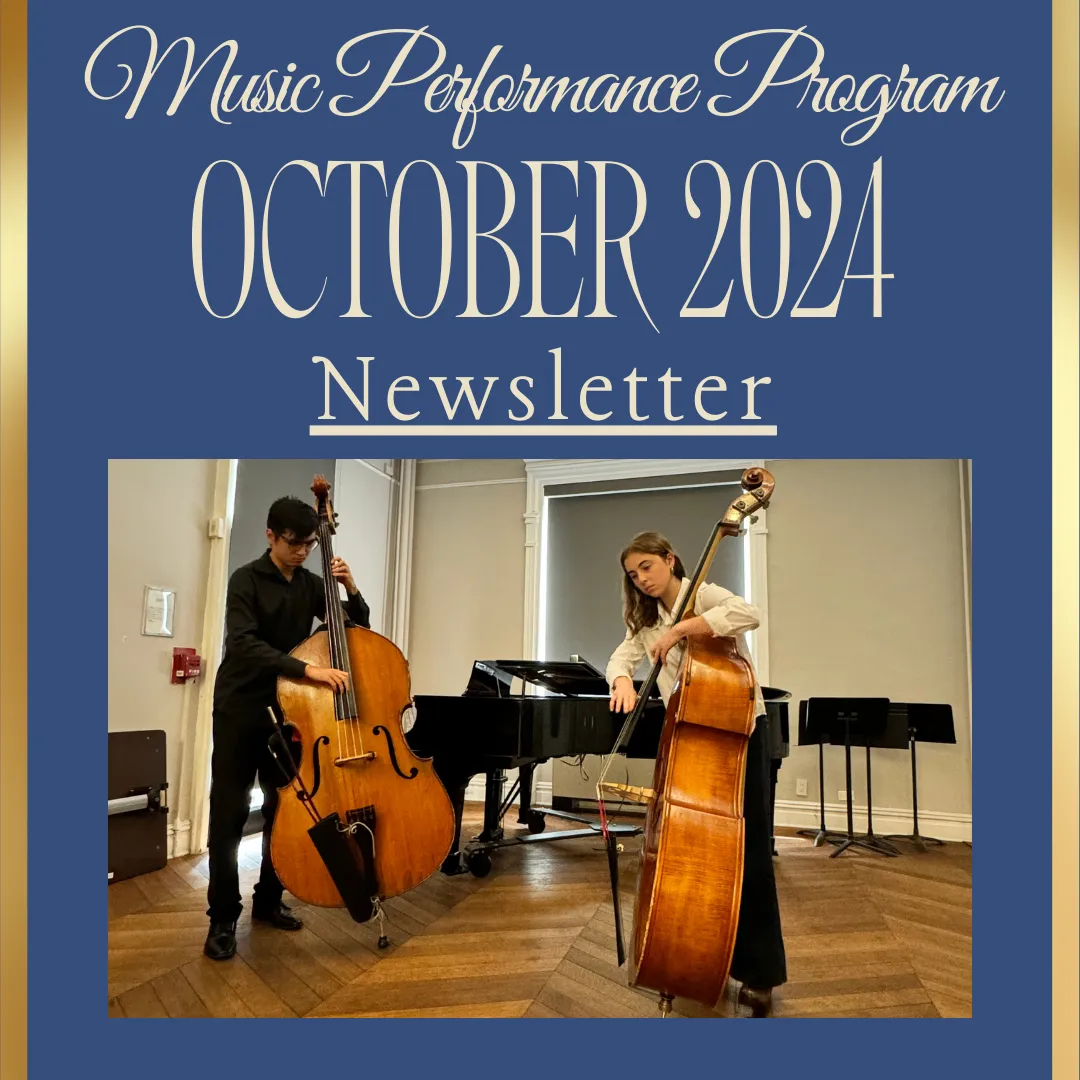 Music Performance Program October 2024 Newsletter