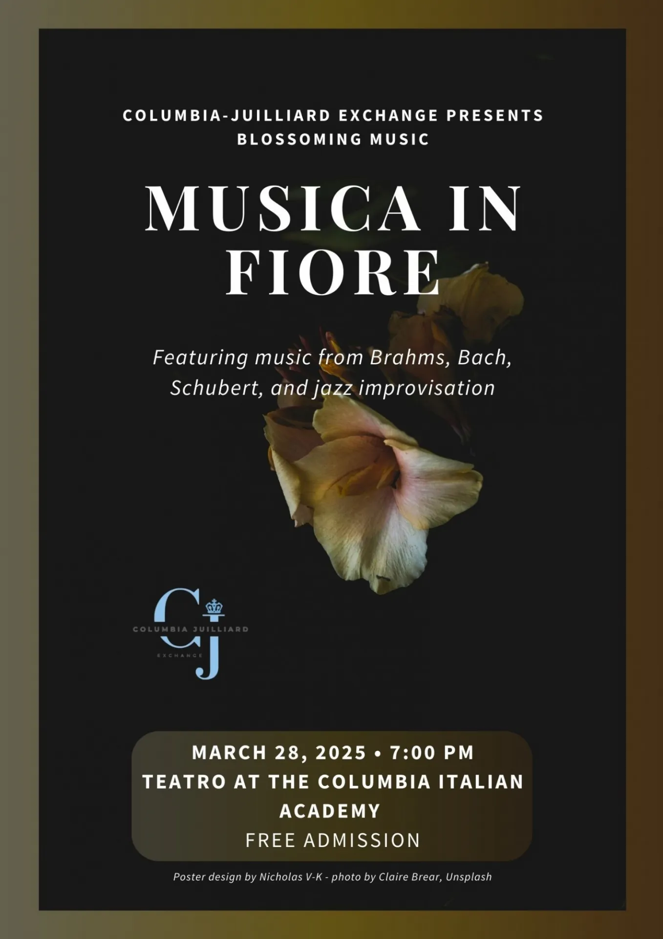 Columbia-Juilliard Exchange Presents: Musica In Fiore